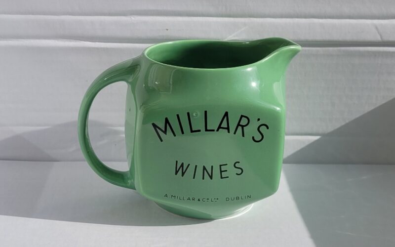 Green Millars Whiskies Jug