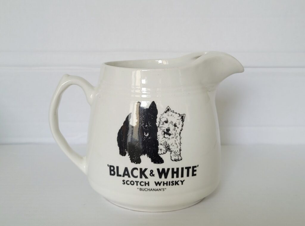 Scotch Whisky Black & White Arklow Jug