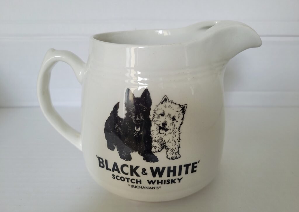 Scotch Whisky Black & White Arklow Jug