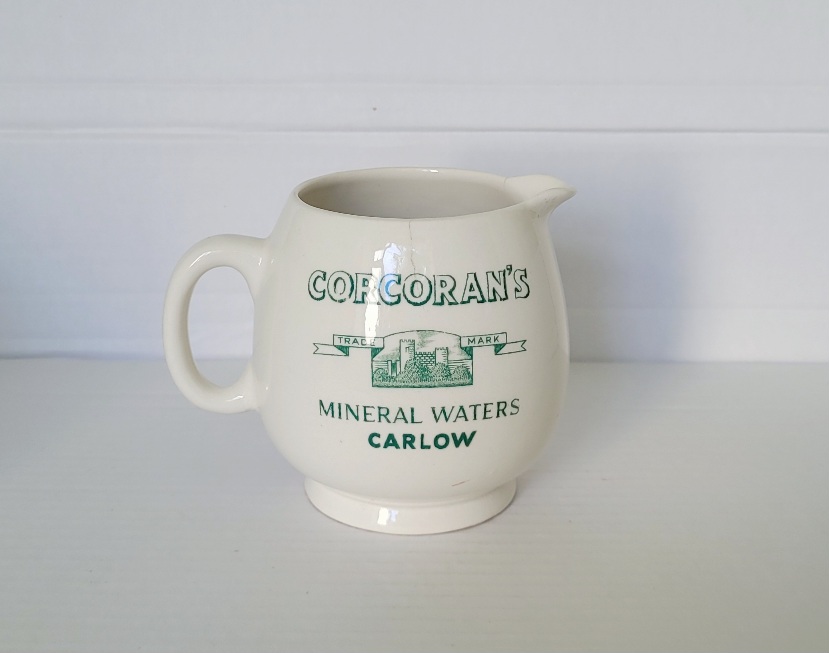 Water Jugs Made for Corcoran’s Mineral Waters by Arklow Pottery