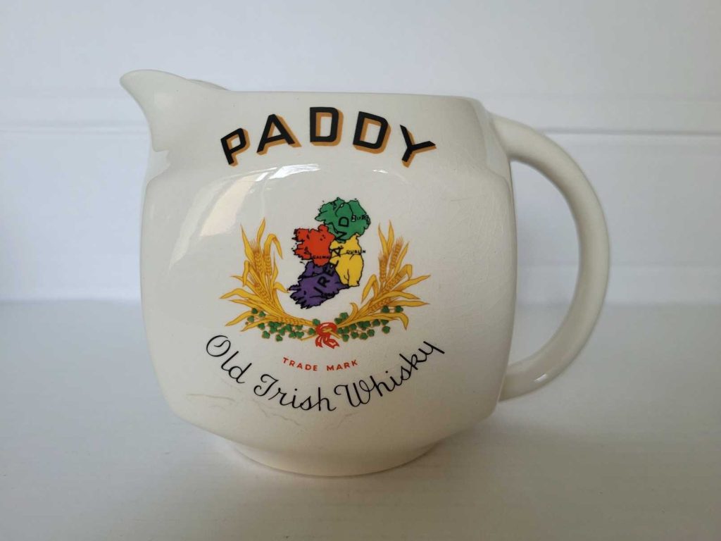 Paddy Old Irish Whiskey Jug – Rare 1950s Arklow Edition