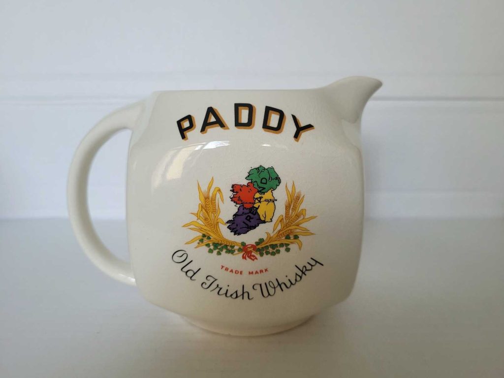 Paddy Old Irish Whiskey Jug – Rare 1950s Arklow Edition